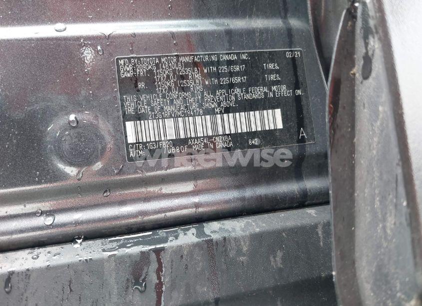 Photo 9 of 2021 Toyota Rav4 LE (VIN 2T3G1RFV7MC184178)