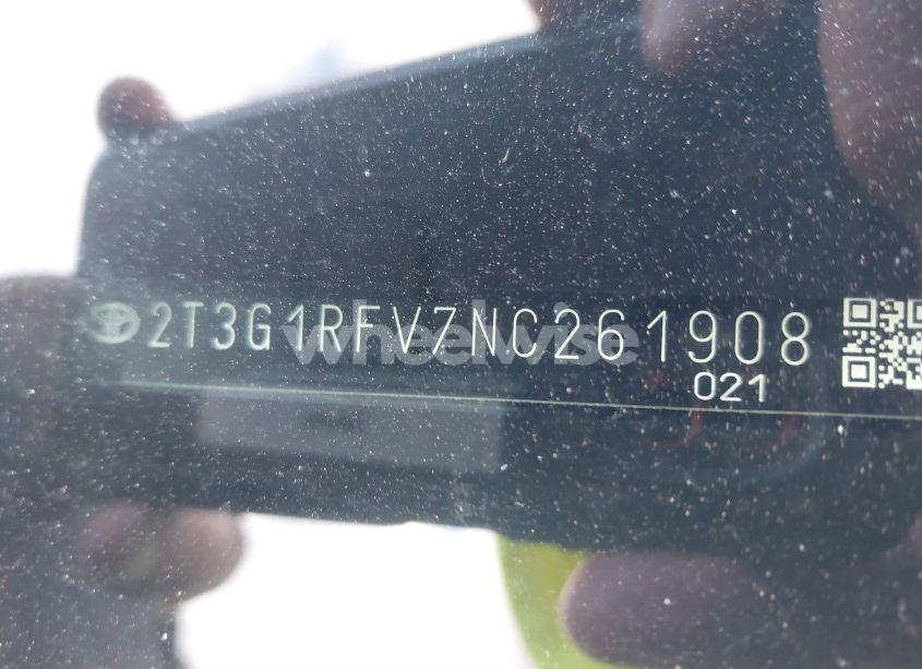 Photo 9 of 2022 Toyota Rav4 LE (VIN 2T3G1RFV7NC261908)