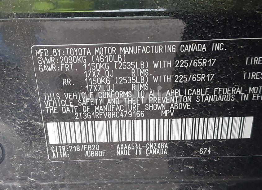 Photo 9 of 2024 Toyota Rav4 LE (VIN 2T3G1RFV8RC479166)