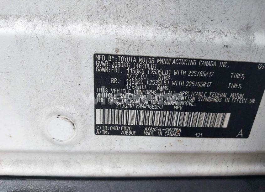 Photo 9 of 2021 Toyota Rav4 LE (VIN 2T3G1RFV9MW166053)