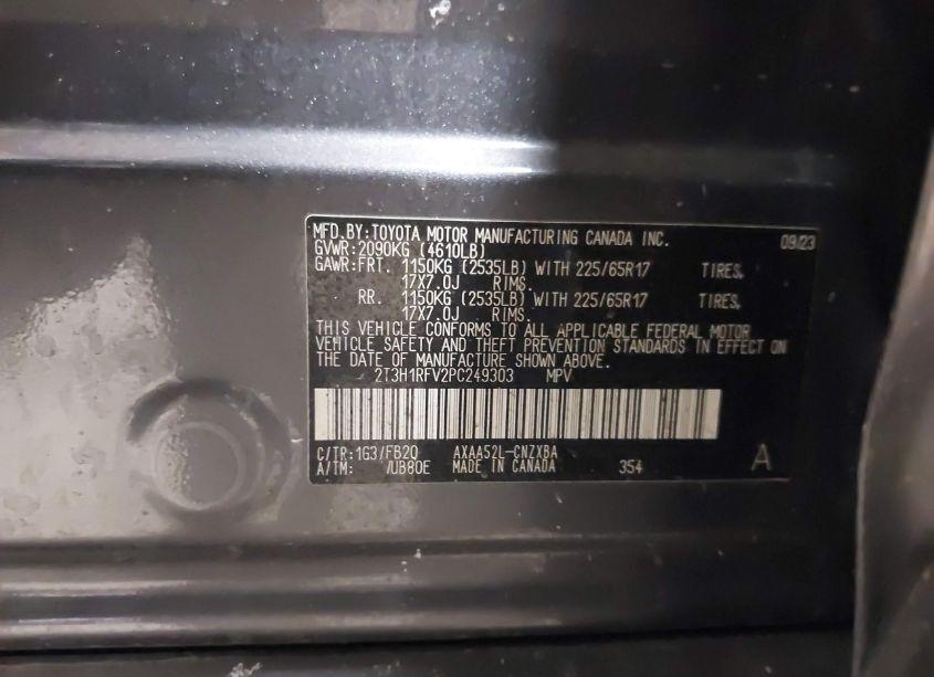 Photo 9 of 2023 Toyota Rav4 LE (VIN 2T3H1RFV2PC249303)