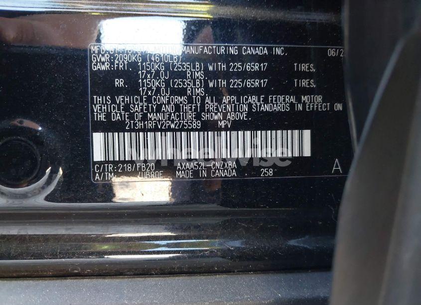 Photo 9 of 2023 Toyota Rav4 LE (VIN 2T3H1RFV2PW275589)