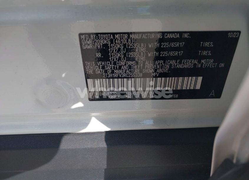 Photo 9 of 2024 Toyota Rav4 LE (VIN 2T3H1RFV3RC255338)