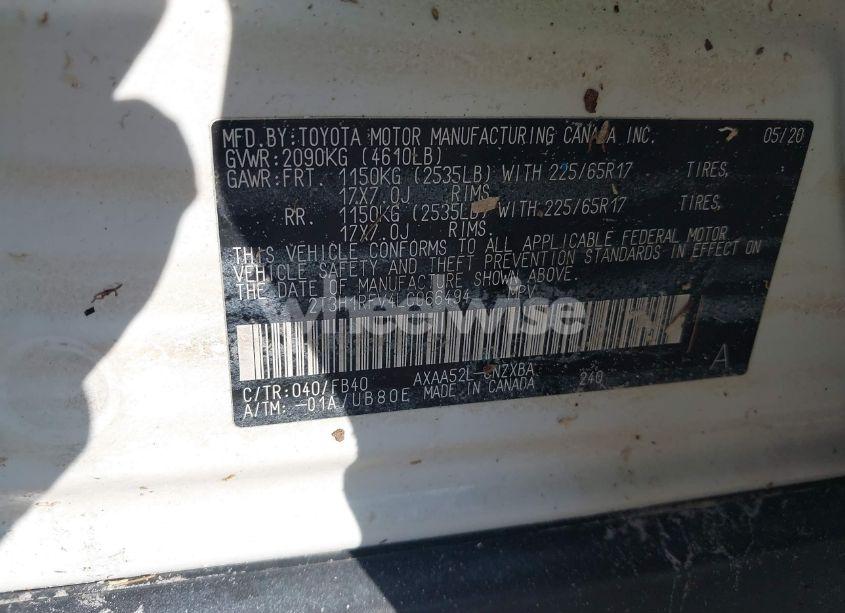 Photo 9 of 2020 Toyota Rav4 LE (VIN 2T3H1RFV4LC066494)