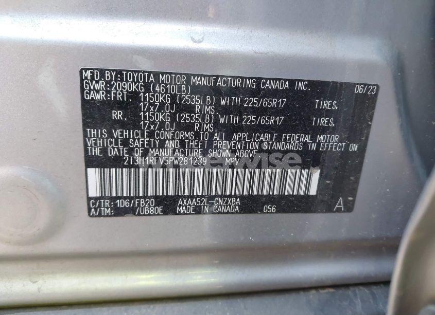 Photo 9 of 2023 Toyota Rav4 LE (VIN 2T3H1RFV5PW281239)