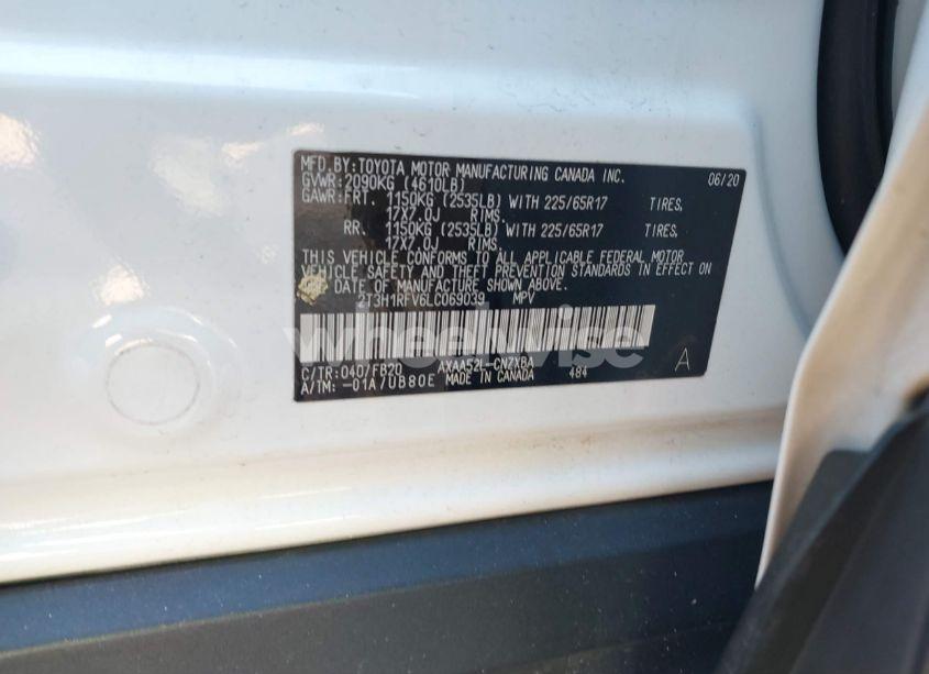 Photo 9 of 2020 Toyota Rav4 LE (VIN 2T3H1RFV6LC069039)