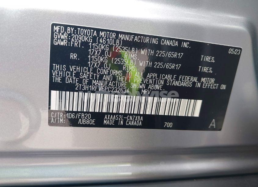 Photo 9 of 2023 Toyota Rav4 LE (VIN 2T3H1RFV6PC232634)