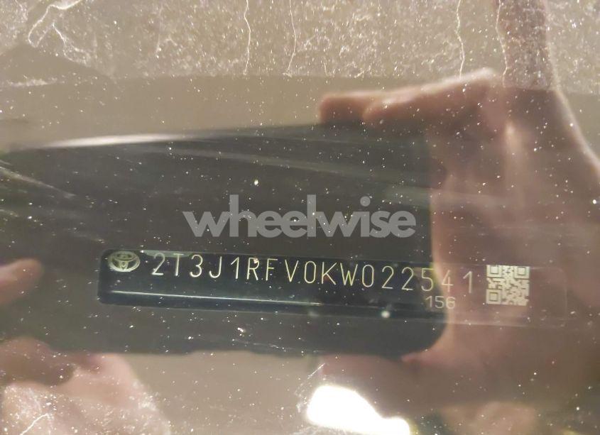 Photo 9 of 2019 Toyota Rav4 ADVENTURE (VIN 2T3J1RFV0KW022541)