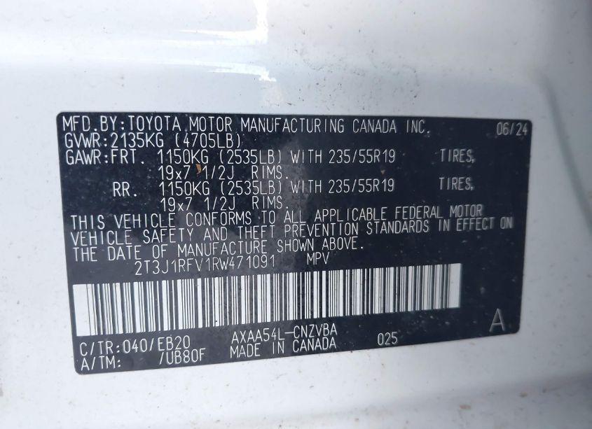 Photo 9 of 2024 Toyota Rav4 ADVENTURE (VIN 2T3J1RFV1RW471091)