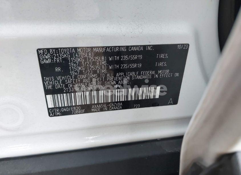 Photo 9 of 2024 Toyota Rav4 ADVENTURE (VIN 2T3J1RFV2RW410316)