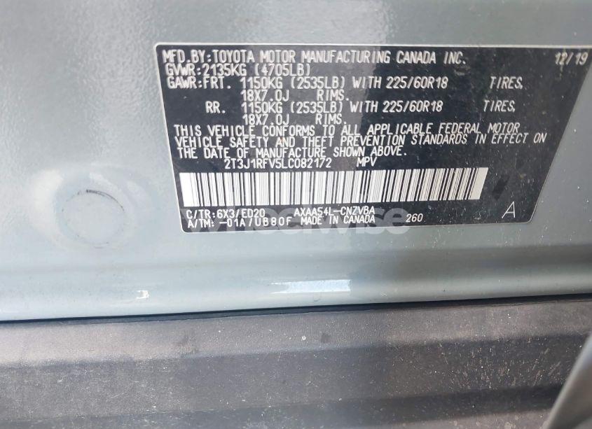 Photo 9 of 2020 Toyota Rav4 TRD OFF-ROAD (VIN 2T3J1RFV5LC082172)
