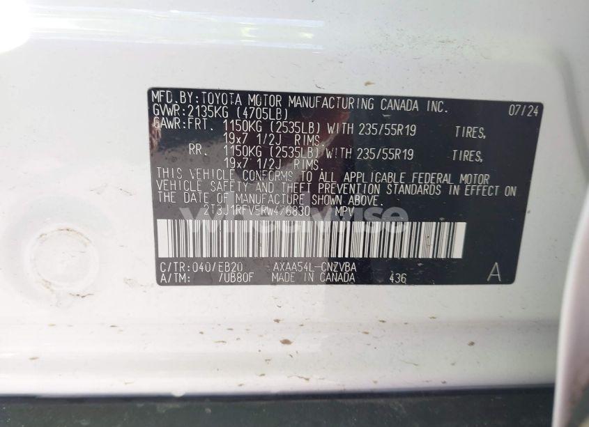 Photo 9 of 2024 Toyota Rav4 ADVENTURE (VIN 2T3J1RFV5RW476830)