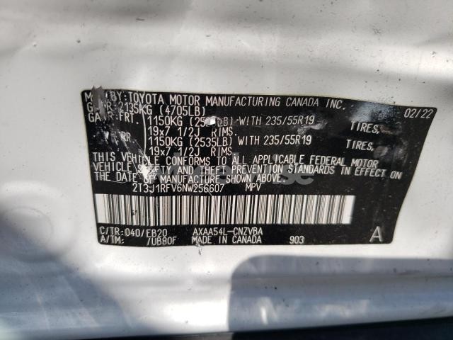 Photo 5 of 2022 TOYOTA RAV4 ADVENTURE (VIN 2T3J1RFV6NW256607)