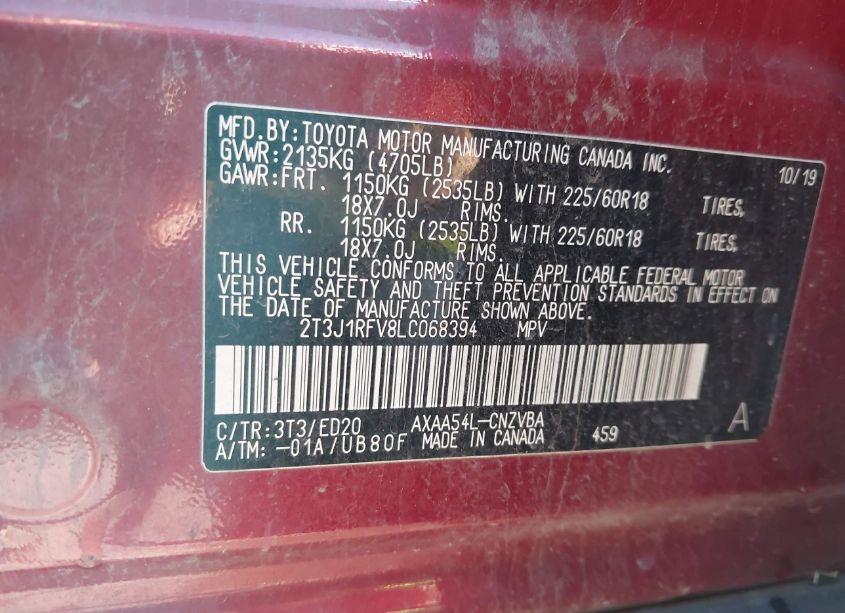 Photo 9 of 2020 Toyota Rav4 TRD OFF-ROAD (VIN 2T3J1RFV8LC068394)