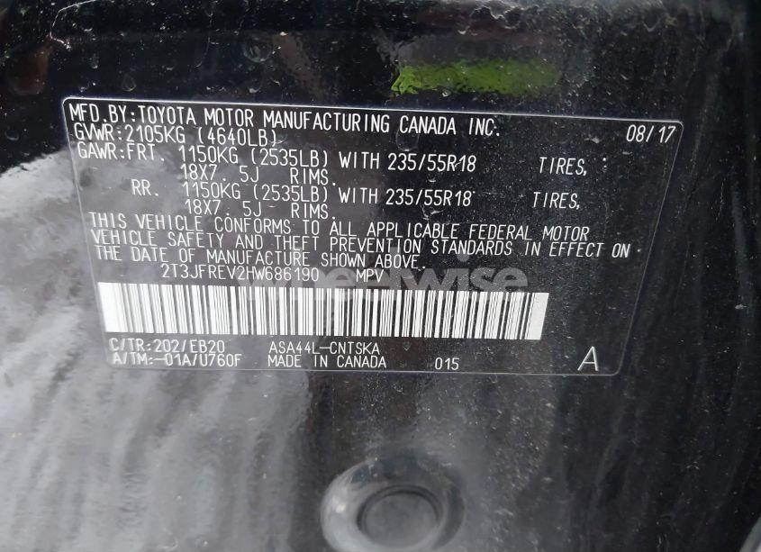 Photo 9 of 2017 Toyota Rav4 SE (VIN 2T3JFREV2HW686190)