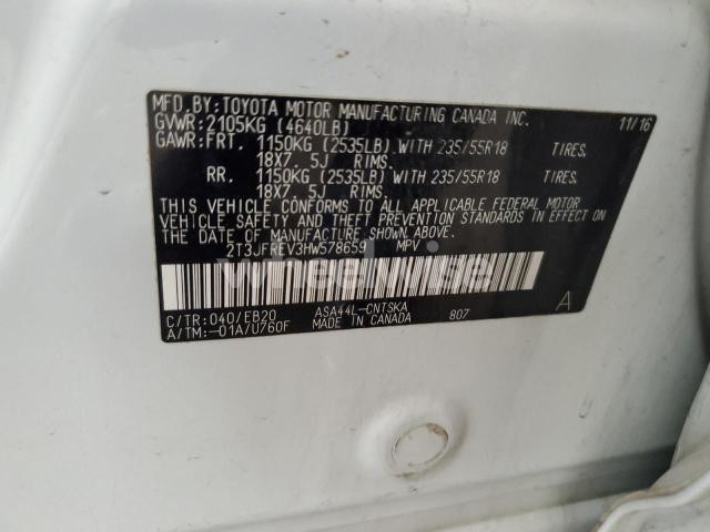 Photo 13 of 2017 TOYOTA RAV4 SE (VIN 2T3JFREV3HW578659)