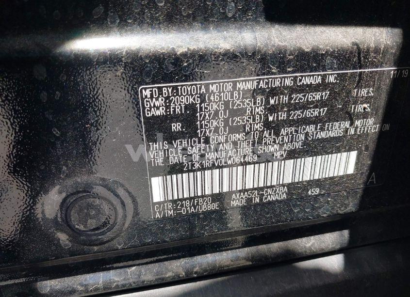 Photo 9 of 2020 Toyota Rav4 LE (VIN 2T3K1RFV0LW064469)