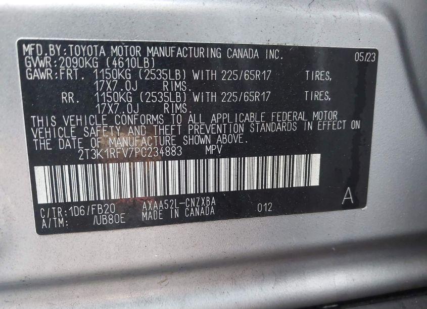 Photo 9 of 2023 Toyota Rav4 LE (VIN 2T3K1RFV7PC234883)