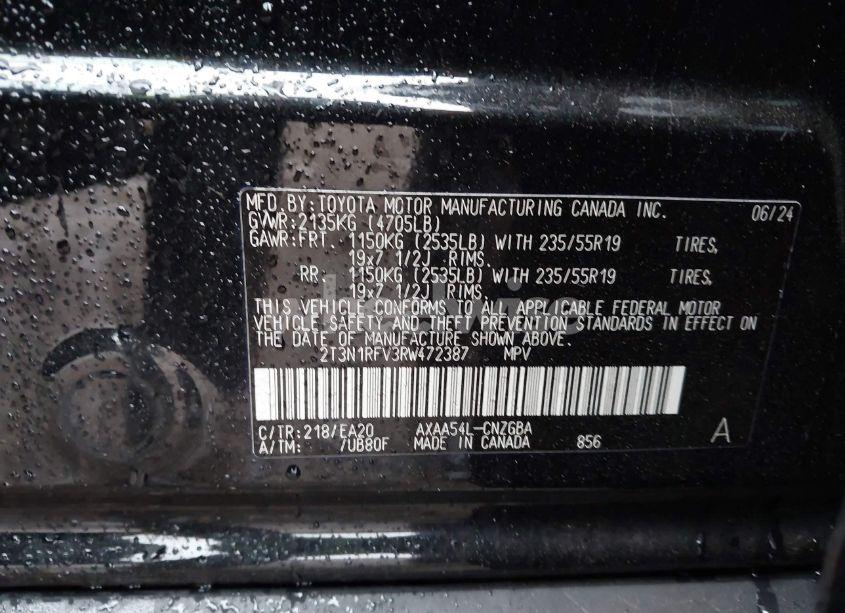 Photo 9 of 2024 Toyota Rav4 LIMITED (VIN 2T3N1RFV3RW472387)