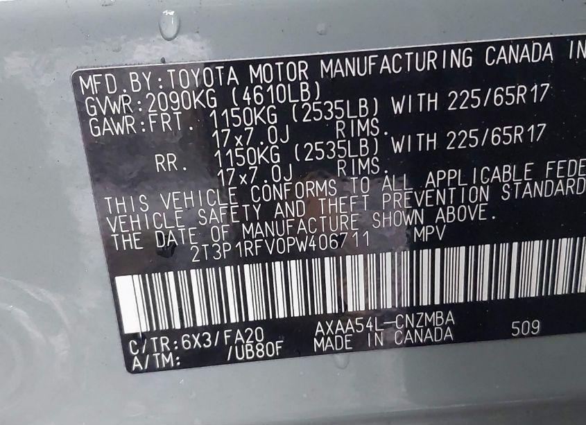 Photo 9 of 2023 Toyota Rav4 XLE (VIN 2T3P1RFV0PW406711)