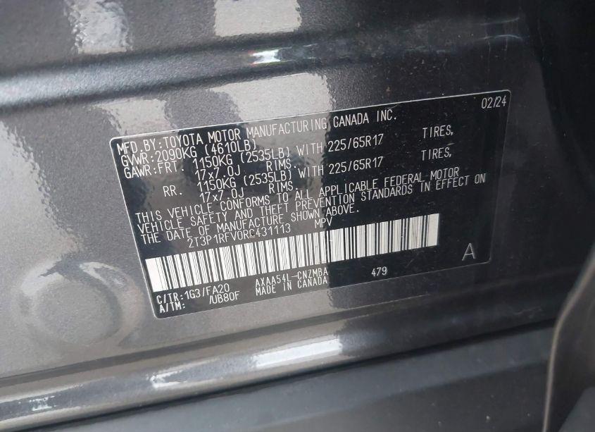 Photo 9 of 2024 Toyota Rav4 XLE (VIN 2T3P1RFV0RC431113)