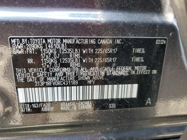 Photo 5 of 2024 TOYOTA RAV4 XLE (VIN 2T3P1RFV0RC431189)