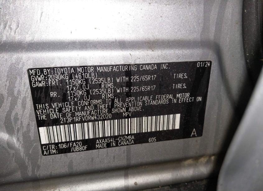 Photo 9 of 2024 Toyota Rav4 XLE (VIN 2T3P1RFV0RW432020)