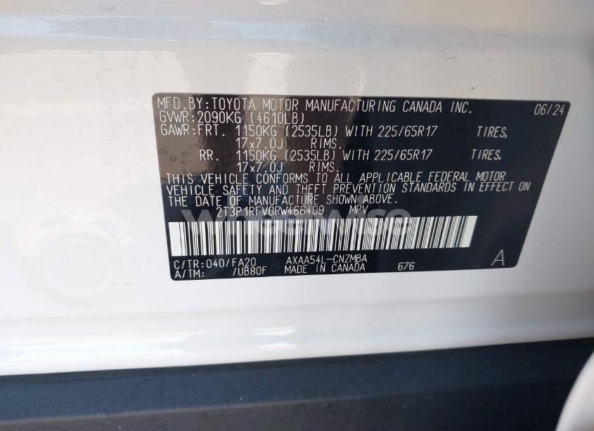 Photo 9 of 2024 Toyota Rav4 XLE (VIN 2T3P1RFV0RW466409)