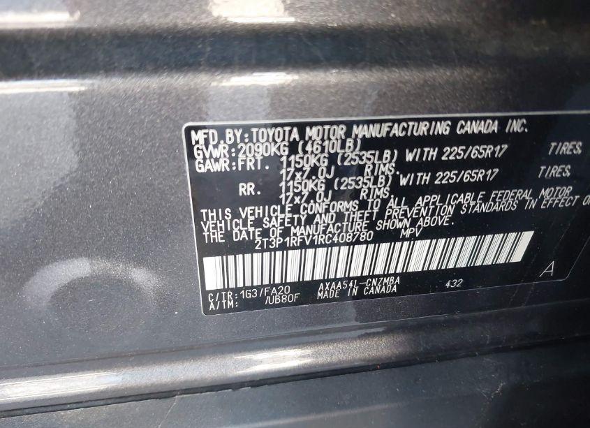 Photo 9 of 2024 Toyota Rav4 XLE (VIN 2T3P1RFV1RC408780)