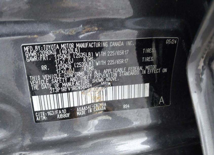 Photo 9 of 2024 Toyota Rav4 XLE (VIN 2T3P1RFV1RC456084)