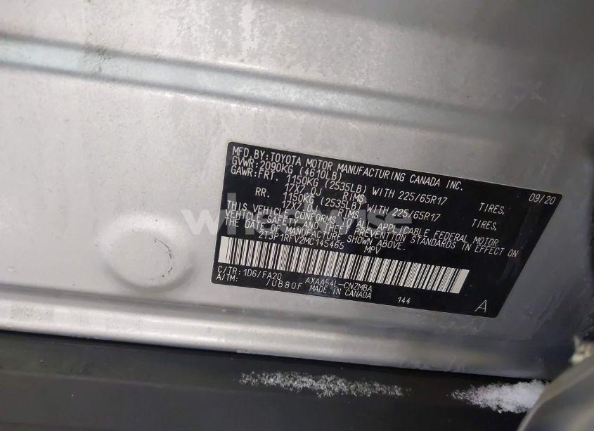 Photo 9 of 2021 Toyota Rav4 XLE (VIN 2T3P1RFV2MC145465)