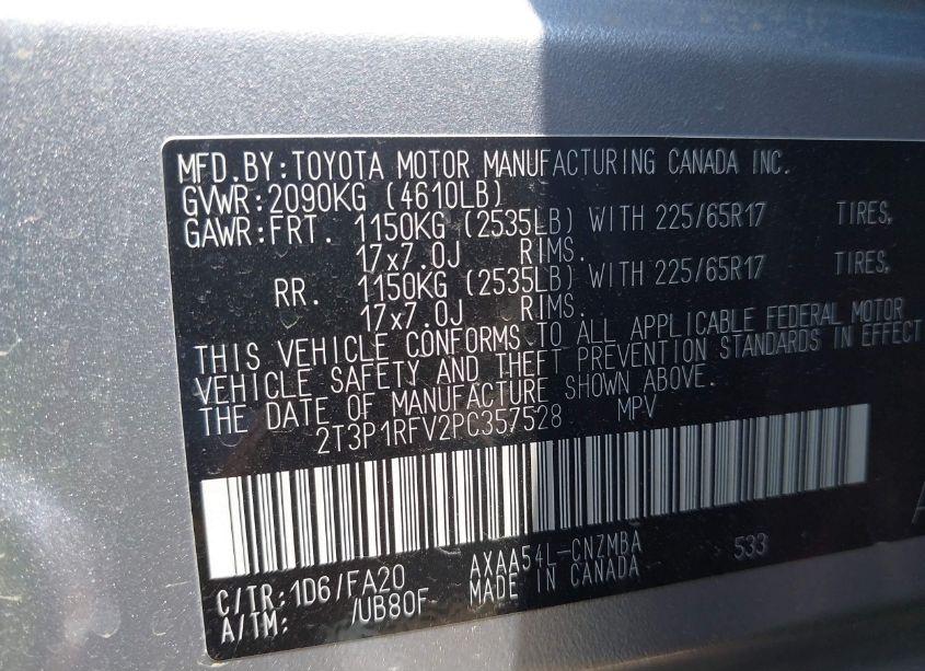 Photo 9 of 2023 Toyota Rav4 XLE (VIN 2T3P1RFV2PC357528)