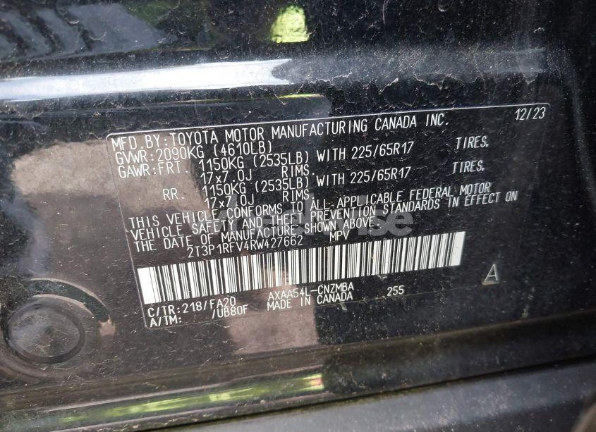 Photo 9 of 2024 Toyota Rav4 XLE (VIN 2T3P1RFV4RW427662)