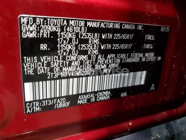 Photo 13 of 2025 TOYOTA RAV4 XLE (VIN 2T3P1RFV4SW520073)