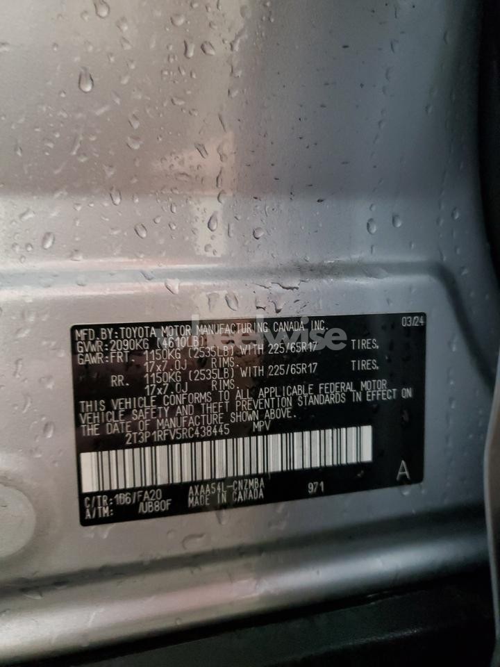 Photo 14 of 2024 TOYOTA RAV4 XLE (VIN 2T3P1RFV5RC438445)