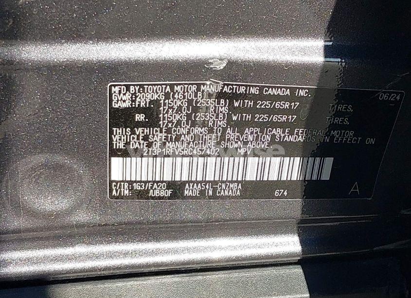 Photo 9 of 2024 Toyota Rav4 XLE (VIN 2T3P1RFV5RC457402)