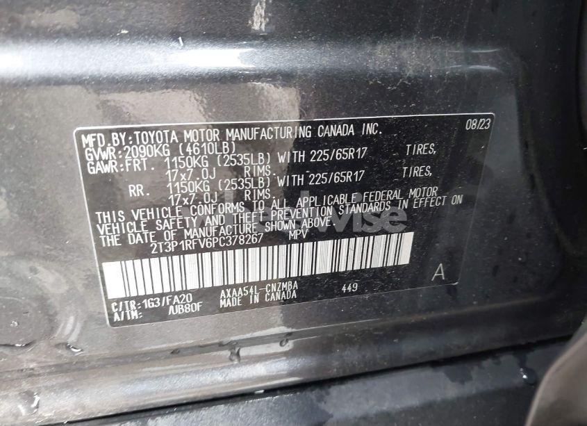 Photo 9 of 2023 Toyota Rav4 XLE (VIN 2T3P1RFV6PC378267)