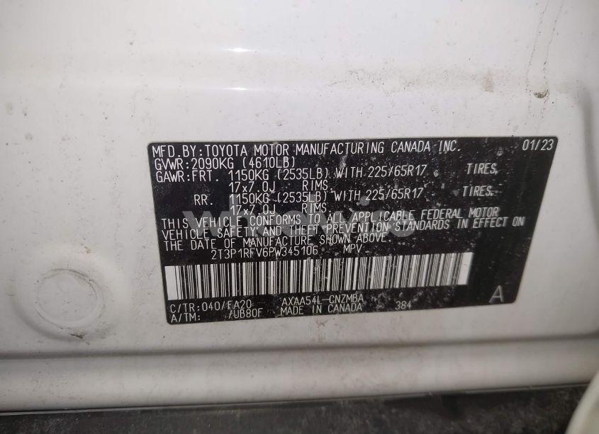 Photo 9 of 2023 Toyota Rav4 XLE (VIN 2T3P1RFV6PW345106)