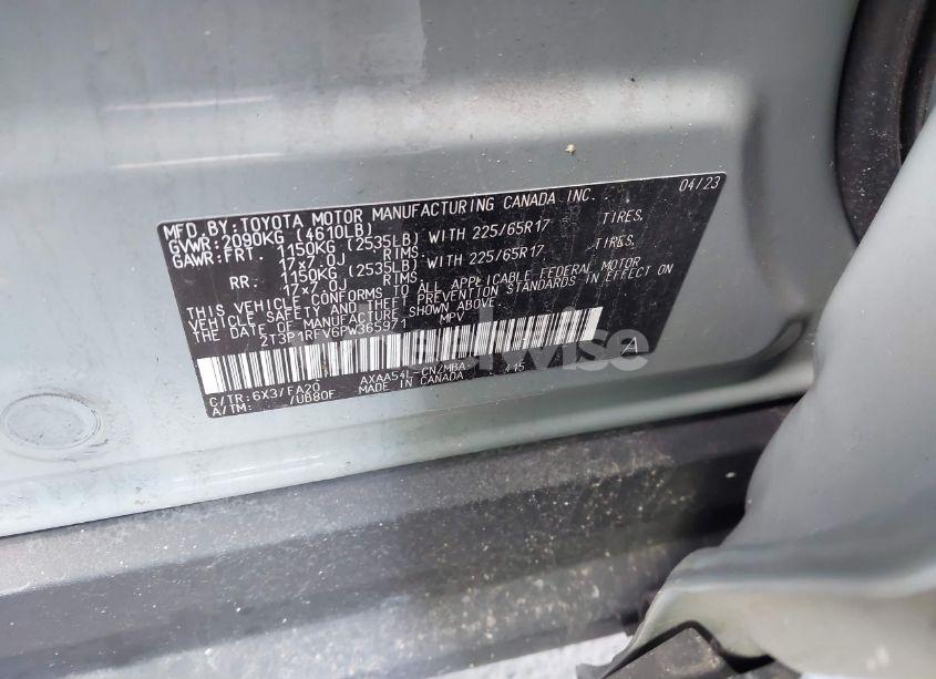 Photo 9 of 2023 Toyota Rav4 XLE (VIN 2T3P1RFV6PW365971)