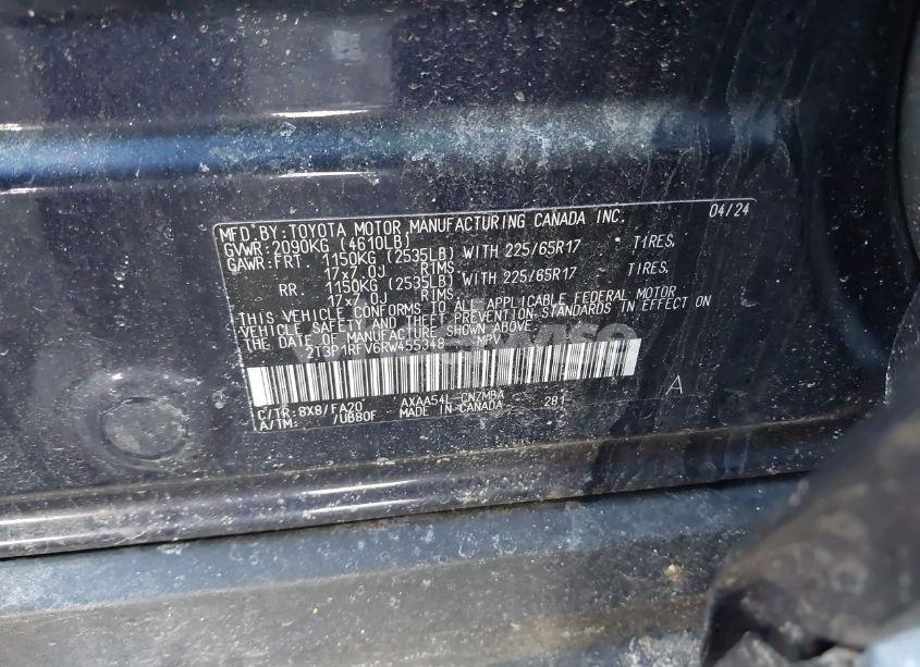 Photo 9 of 2024 Toyota Rav4 XLE (VIN 2T3P1RFV6RW455348)