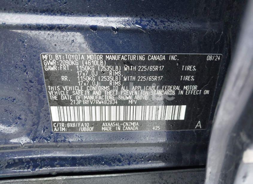 Photo 9 of 2024 Toyota Rav4 XLE (VIN 2T3P1RFV7RW482834)