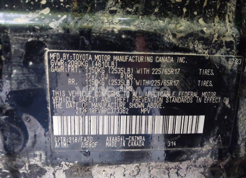 Photo 9 of 2023 Toyota Rav4 XLE (VIN 2T3P1RFV8PC373362)