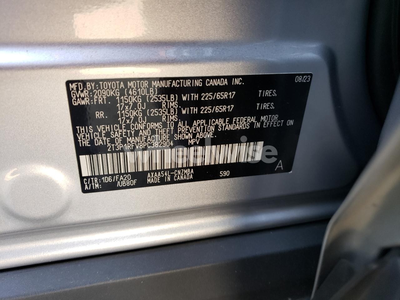 Photo 13 of 2023 TOYOTA RAV4 XLE (VIN 2T3P1RFV8PC382904)