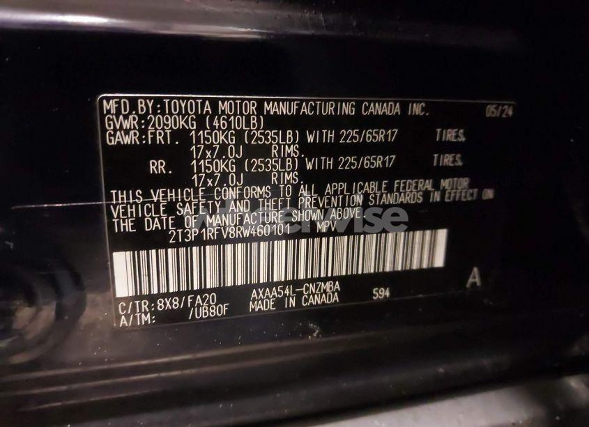 Photo 9 of 2024 Toyota Rav4 XLE (VIN 2T3P1RFV8RW460101)