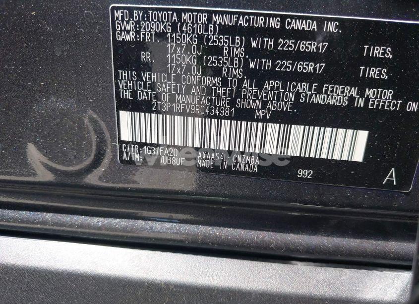 Photo 9 of 2024 Toyota Rav4 XLE (VIN 2T3P1RFV9RC434981)