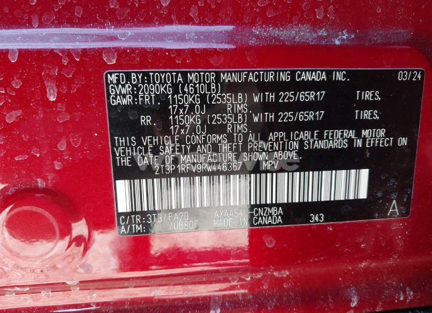 Photo 9 of 2024 Toyota Rav4 XLE (VIN 2T3P1RFV9RW446367)