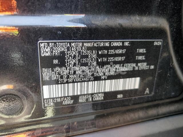 Photo 9 of 2024 TOYOTA RAV4 XLE (VIN 2T3P1RFVXRC446735)