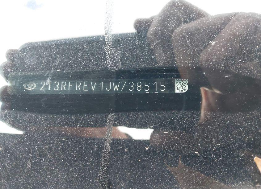 Photo 9 of 2018 Toyota Rav4 ADVENTURE/XLE (VIN 2T3RFREV1JW738515)