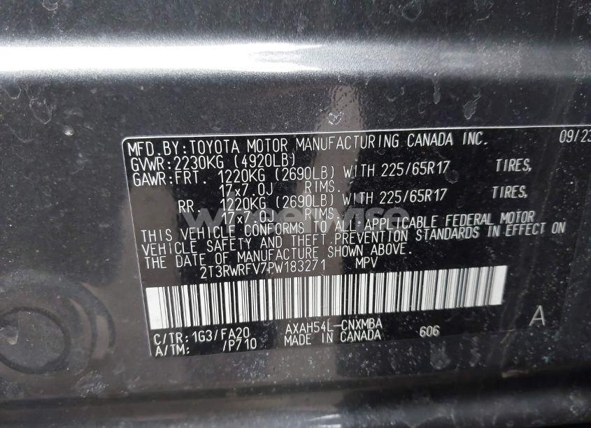 Photo 9 of 2023 Toyota Rav4 HYBRID XLE (VIN 2T3RWRFV7PW183271)