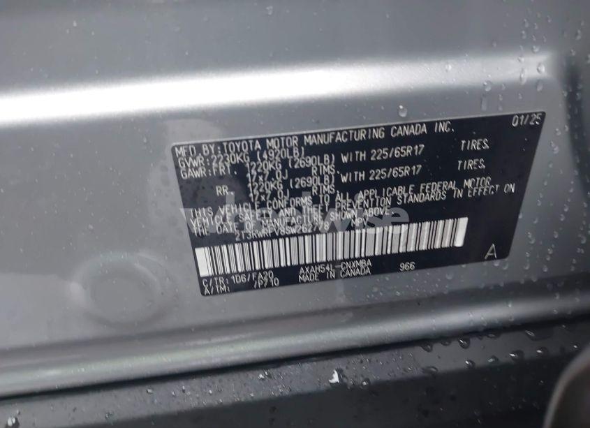 Photo 9 of 2025 Toyota Rav4 HYBRID XLE (VIN 2T3RWRFV8SW262778)